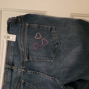 Old Navy Rock Star Skinny Jeans, Hand embroidered